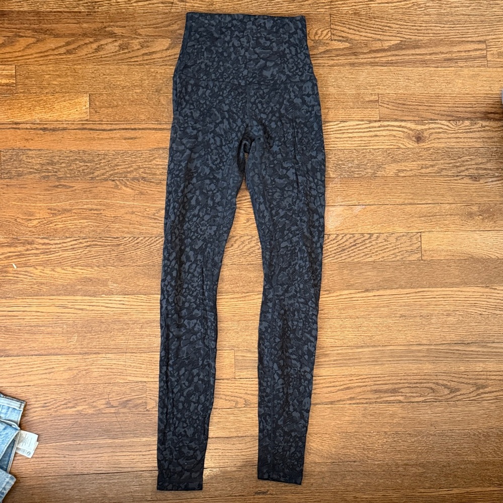 lululemon athletica Black animal Patterned Leggings
